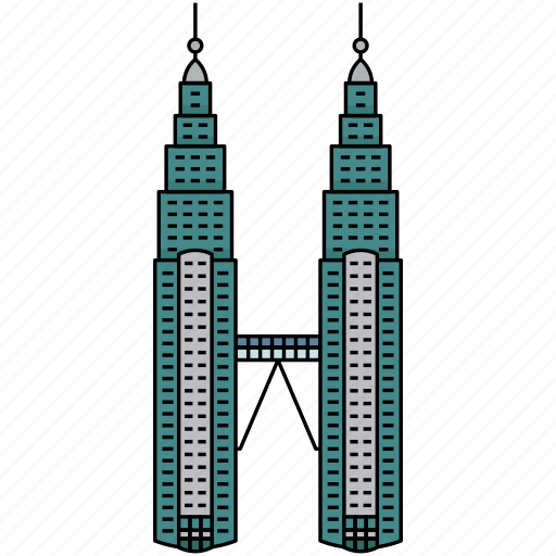 Building, landmark, famous, kuala, lumpur, malaysia icon - Download on Iconfinder