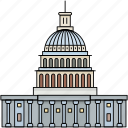 building, landmark, famous, washington d.c, united states, america, capitol