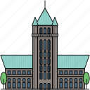 building, landmark, famous, minneapolis, city hall, minnesota, historic