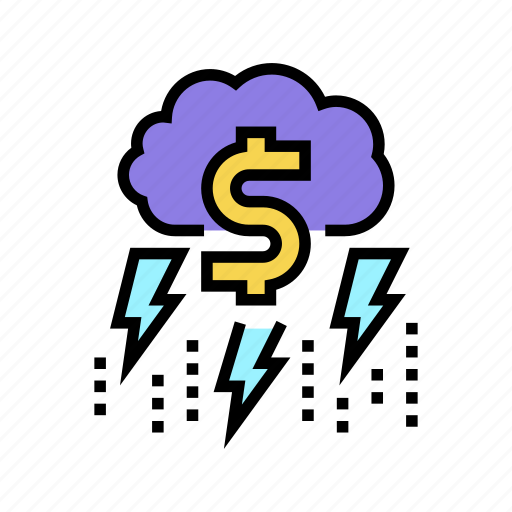 Cutting, banknote, scissors, lightning, money, thunder icon - Download on Iconfinder