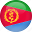 country, eritrea, flag 