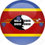 country, flag, swaziland 