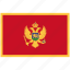 flag of montenegro, montenegro, flag, national, country 