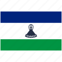 flag of lesotho, lesotho, country, country flag
