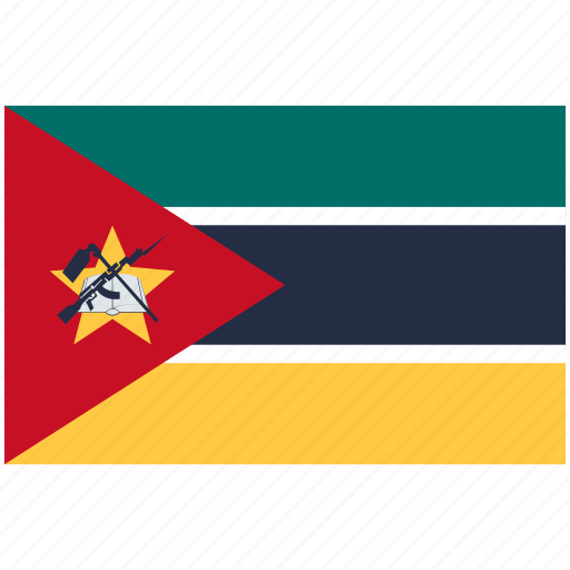 Flag of mozambique, mozambique flag, flag, national flag, nation, national icon - Download on Iconfinder