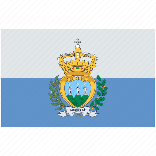 Flag of san marino, san marino, san marino national flag, flag, country, national icon - Download on Iconfinder