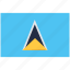 flag of saint lucia, saint lucia, saint lucia flag, saint, lucia, country 