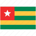 flag of togo, togo, togo flag, togo national flag, country, flag