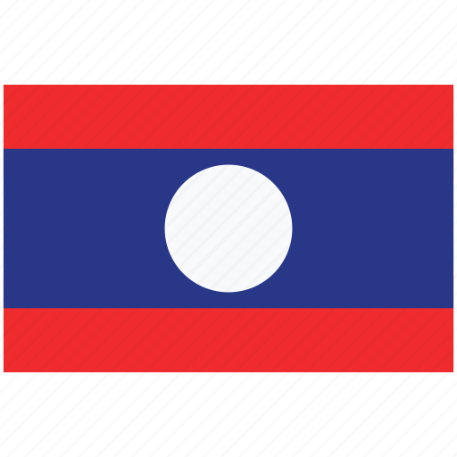 Flag of laos, laos, laos flag, national flag, flags, country, world icon - Download on Iconfinder
