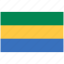 flag of gabon, gabon, gabon flag, flag