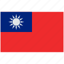 flag of taiwan, taiwan, taiwan flag, taiwan national flag, country 