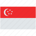 flag of singapore, singapore, singapore national flag, flag, country, national, world
