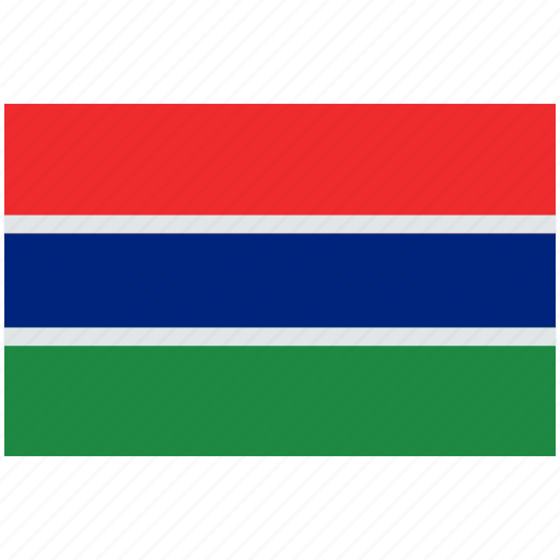 Flag, flag of the gambia, gambia, gambia flag, national, country, flags icon - Download on Iconfinder