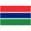 flag, flag of the gambia, gambia, gambia flag, national, country, flags 