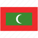 flag of maldives, maldives, maldives national flag, maldives flag
