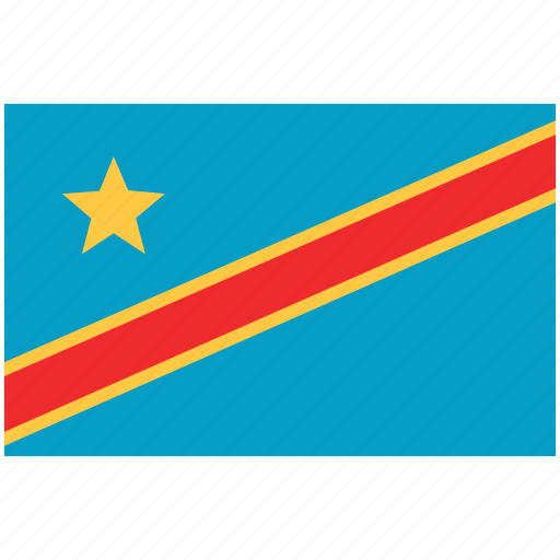 Flag of the democratic republic of the congo, republic of the congo, congo, democratic republic congo, flag, country, world icon - Download on Iconfinder