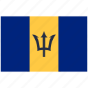 flag of barbados, barbados, barbados national flag, country flag, flag, national