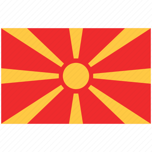 Flag of macedonia, macedonia, macedonia flag, flag, country, flags, world icon - Download on Iconfinder