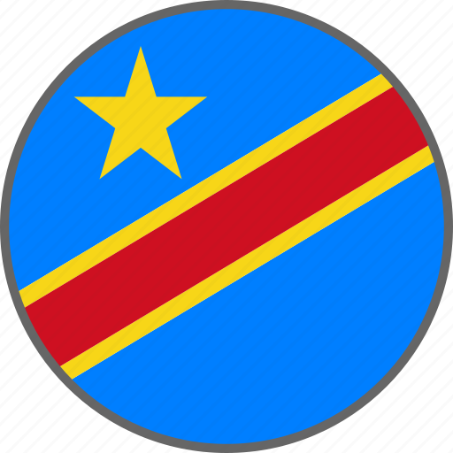 Democratic republic of the congo, flag, country icon - Download on Iconfinder
