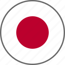 flag, japan, country