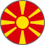 flag, macedonia, country 