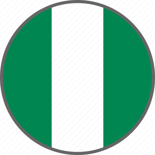 Country, flag, nigeria icon