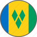 flag, saint vincent and the grenadines, country