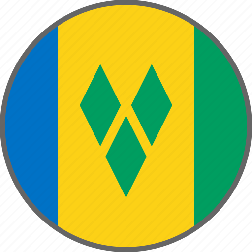 Flag, saint vincent and the grenadines, country icon - Download on Iconfinder