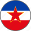 flag, yugoslavia, country 
