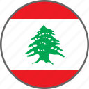 flag, lebanon, country