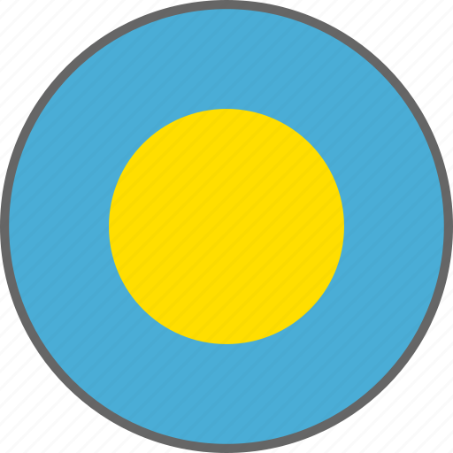 Flag, palau, country icon - Download on Iconfinder