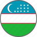 flag, uzbekistan, country