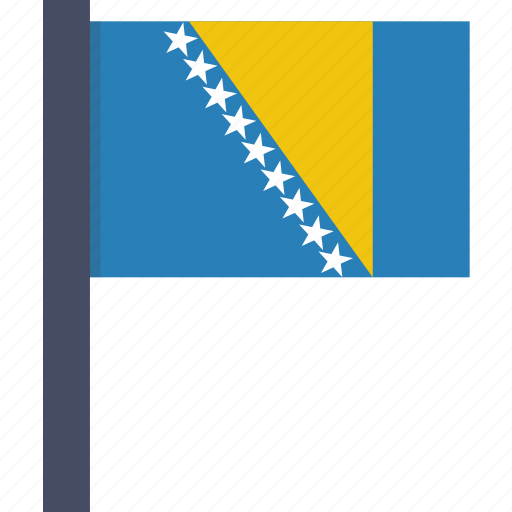 Bosnia, country, flag, herzegovina, national, european icon - Download on Iconfinder