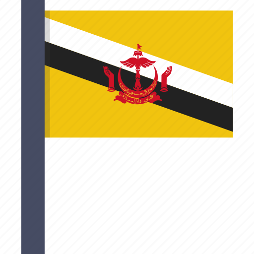 Brunei, country, flag, national, asian icon - Download on Iconfinder