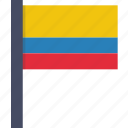 colombia, colombian, country, flag, national