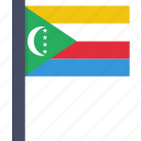 comoros, country, flag, national, african
