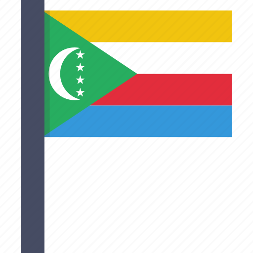 Comoros, country, flag, national, african icon - Download on Iconfinder