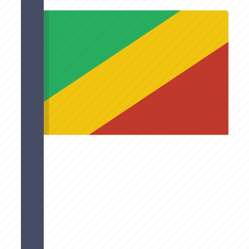 Congo, country, flag, national, african icon - Download on Iconfinder