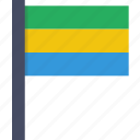 country, flag, gabon, gabonese, national, african