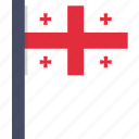 country, flag, georgia, georgian, national
