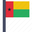 bissau, country, flag, guinea, national, african