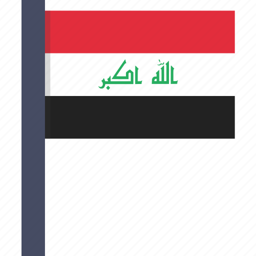 Country, flag, iraq, iraqi, national, asian icon - Download on Iconfinder