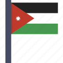 country, flag, jordan, national, asian, jordanian