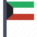 country, flag, kuwait, national, asian
