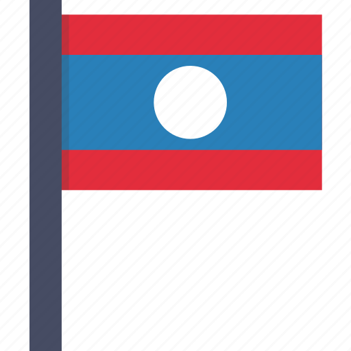 Country, flag, laos, national, asian, laotian icon - Download on Iconfinder