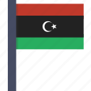 country, flag, libya, libyan, national, african