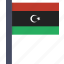 country, flag, libya, libyan, national, african 