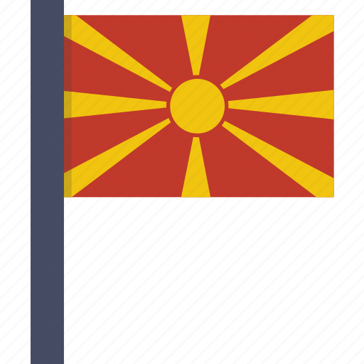 Country, flag, macedonia, national, european icon - Download on Iconfinder