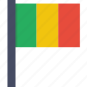 country, flag, mali, national, african, malian