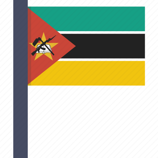 Country, flag, mozambique, national, african icon - Download on Iconfinder
